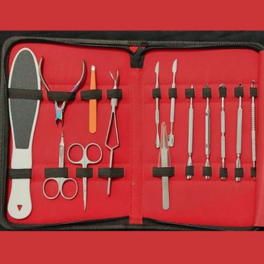 Deluxe Nail Care Tool Set - Professional Instrument by TAMS Surgical